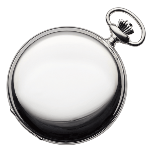 Lommeur herre sølv glatt, opptrekk 393001 - Bjerveur.noLommeur herre sølv glatt, opptrekk 393001