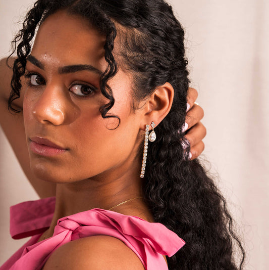 Lulu øredobber i sølv med zirkonia 240351 - Bjerveur.noLulu øredobber i sølv med zirkonia 240351