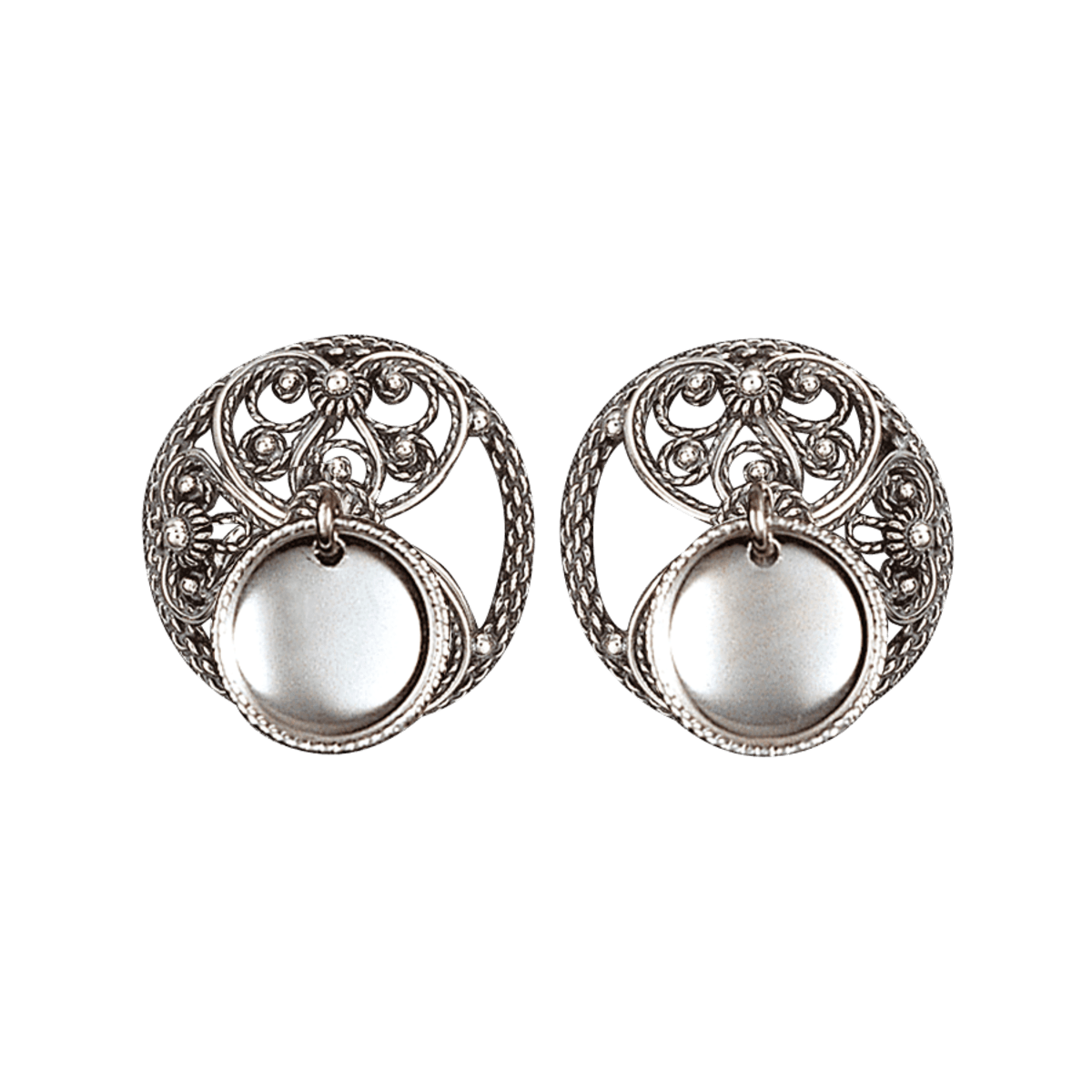 Maljer Telemark små filigran med lauv, oksidert 290101 - Bjerveur.noMaljer Telemark små filigran med lauv, oksidert 290101