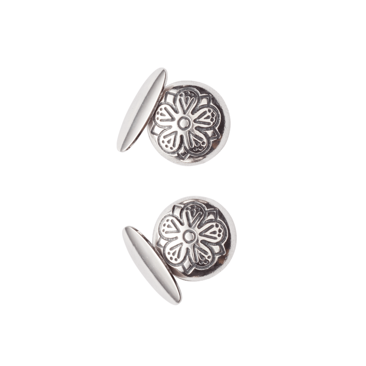 Mansjettknappar fembladrose, oksidert 440030 - Bjerveur.noMansjettknappar fembladrose, oksidert 440030