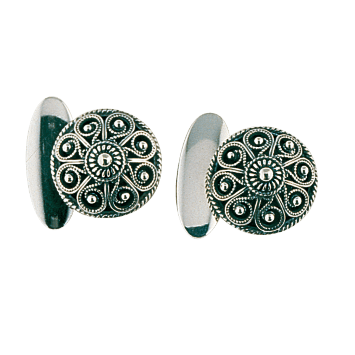 Mansjettknappar filigran, oksidert 757100 - Bjerveur.noMansjettknappar filigran, oksidert 757100