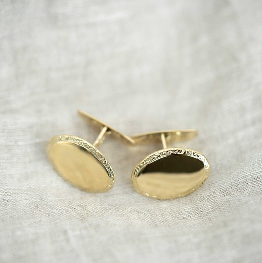 MANSJETTKNAPPER I GULL OVAL SISSELERT 2540006 - Bjerveur.noMANSJETTKNAPPER I GULL OVAL SISSELERT 2540006