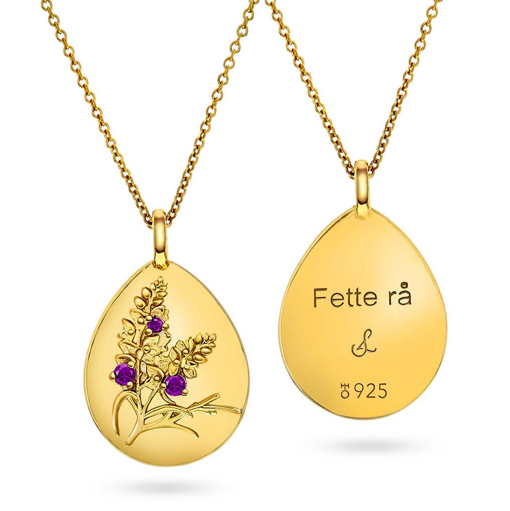 Medaljong 'Fette rå' med ametyst 48121 - Bjerveur.noMedaljong 'Fette rå' med ametyst 48121