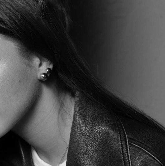 Noir øredobber i sølv, 12 mm 221435 - Bjerveur.noNoir øredobber i sølv, 12 mm 221435
