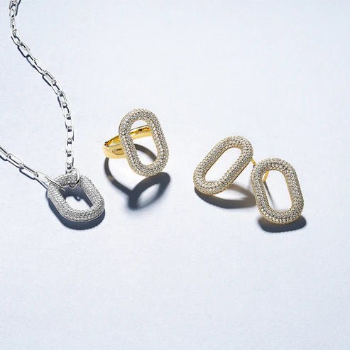 Øredobber Capri SKU: SJ - E62014 - CZ - YG - Bjerveur.noØredobber Capri SKU: SJ - E62014 - CZ - YG