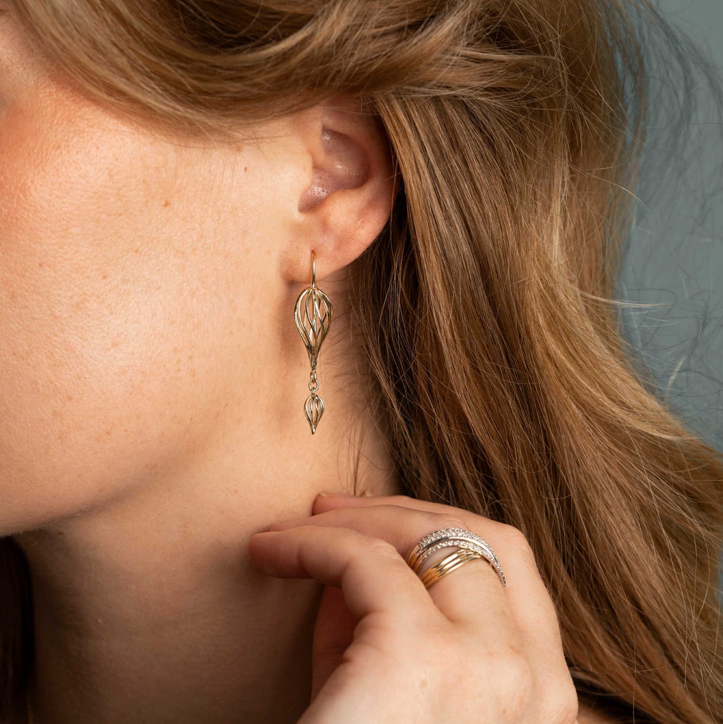 ØREDOBBER I GULL DRÅPE 24900009 - Bjerveur.noØREDOBBER I GULL DRÅPE 24900009