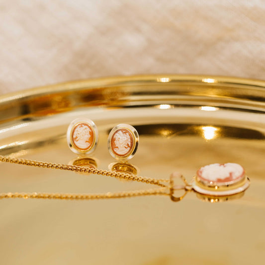 Øredobber i gull kamé 2425007 - 18 - Bjerveur.noØredobber i gull kamé 2425007 - 18