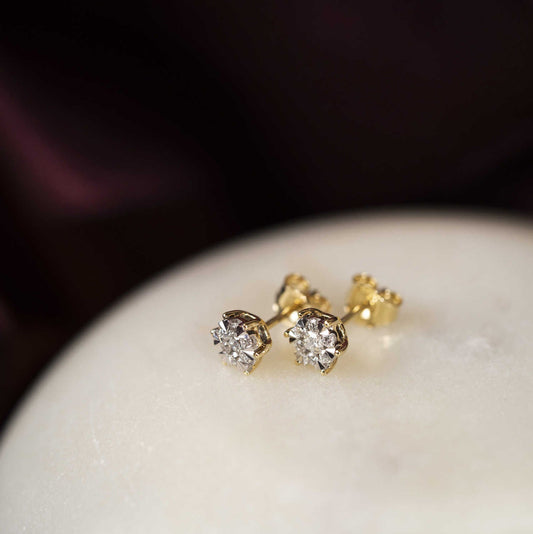 Øredobber i gull med diamanter 0,27 ct W 59996 - Bjerveur.noØredobber i gull med diamanter 0,27 ct W 59996