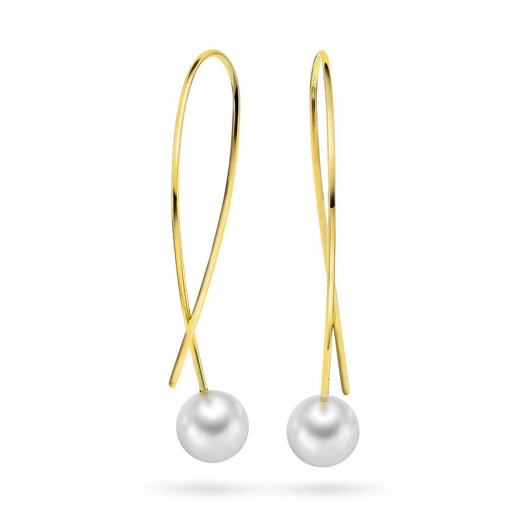 Øredobber i gull med perle 24300025 - Bjerveur.noØredobber i gull med perle 24300025