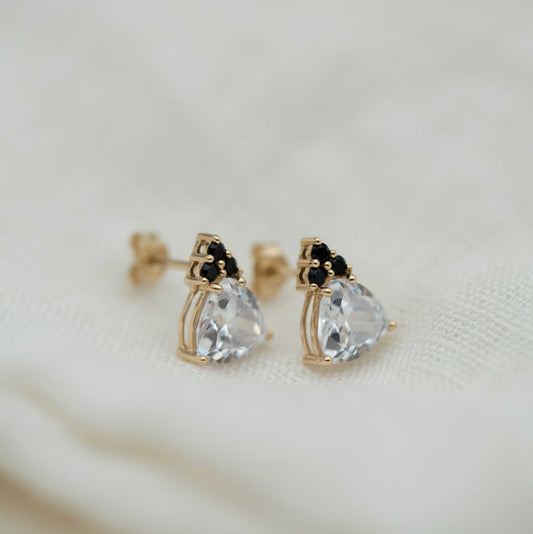 ØREDOBBER I GULL MED SORT NANO STEN 59322 - Bjerveur.noØREDOBBER I GULL MED SORT NANO STEN 59322