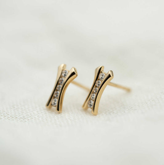 ØREDOBBER I GULL MED ZIRKONIA 59459 - Bjerveur.noØREDOBBER I GULL MED ZIRKONIA 59459