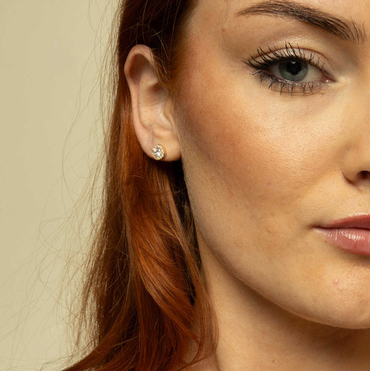 Øredobber i gull med zirkonia 59947 - Bjerveur.noØredobber i gull med zirkonia 59947