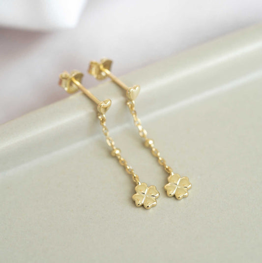 Øredobber i sølv firkløver 25354 - Bjerveur.noØredobber i sølv firkløver 25354