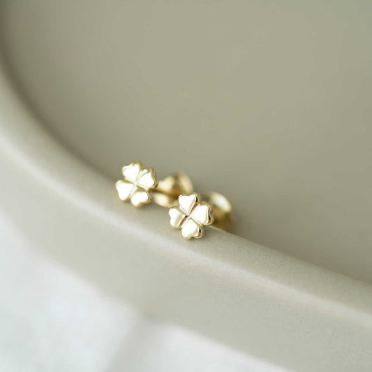 Øredobber i sølv firkløver 25375 - Bjerveur.noØredobber i sølv firkløver 25375