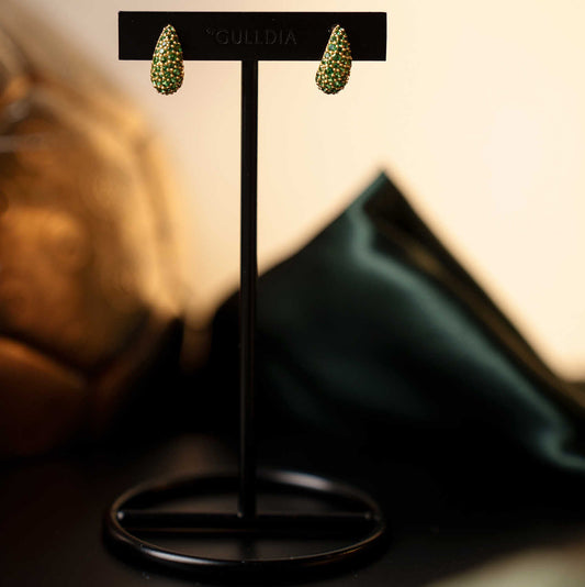 Øredobber i sølv med grønn zirkonia 710338 - Bjerveur.noØredobber i sølv med grønn zirkonia 710338