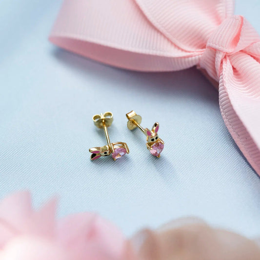 Øredobber i sølv med zirkonia kanin - Bjerveur.noØredobber i sølv med zirkonia kanin