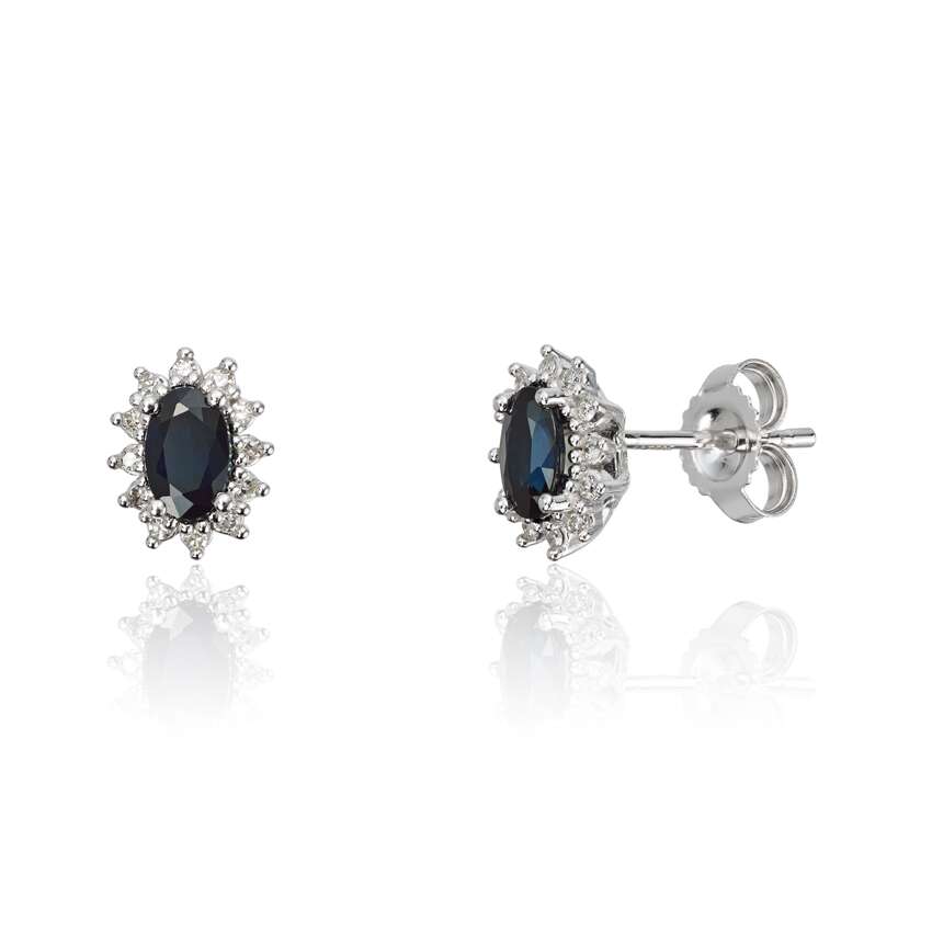 Ørepynt Rosett 0,067ct WSI Safir Hv 585 Artikkelnr: 47356 - Bjerveur.noØrepynt Rosett 0,067ct WSI Safir Hv 585 Artikkelnr: 47356