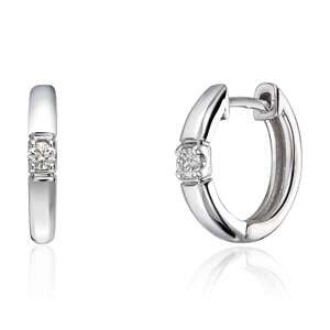 Øreringer 0,10ct WSI hvitt gull Artikkelnr: AØ01 - 2 - 05WHV - Bjerveur.noØreringer 0,10ct WSI hvitt gull Artikkelnr: AØ01 - 2 - 05WHV
