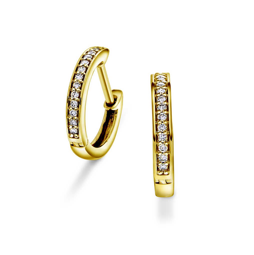 Øreringer i gull med diamant 0,08 ct WSI 24150020 - Bjerveur.noØreringer i gull med diamant 0,08 ct WSI 24150020