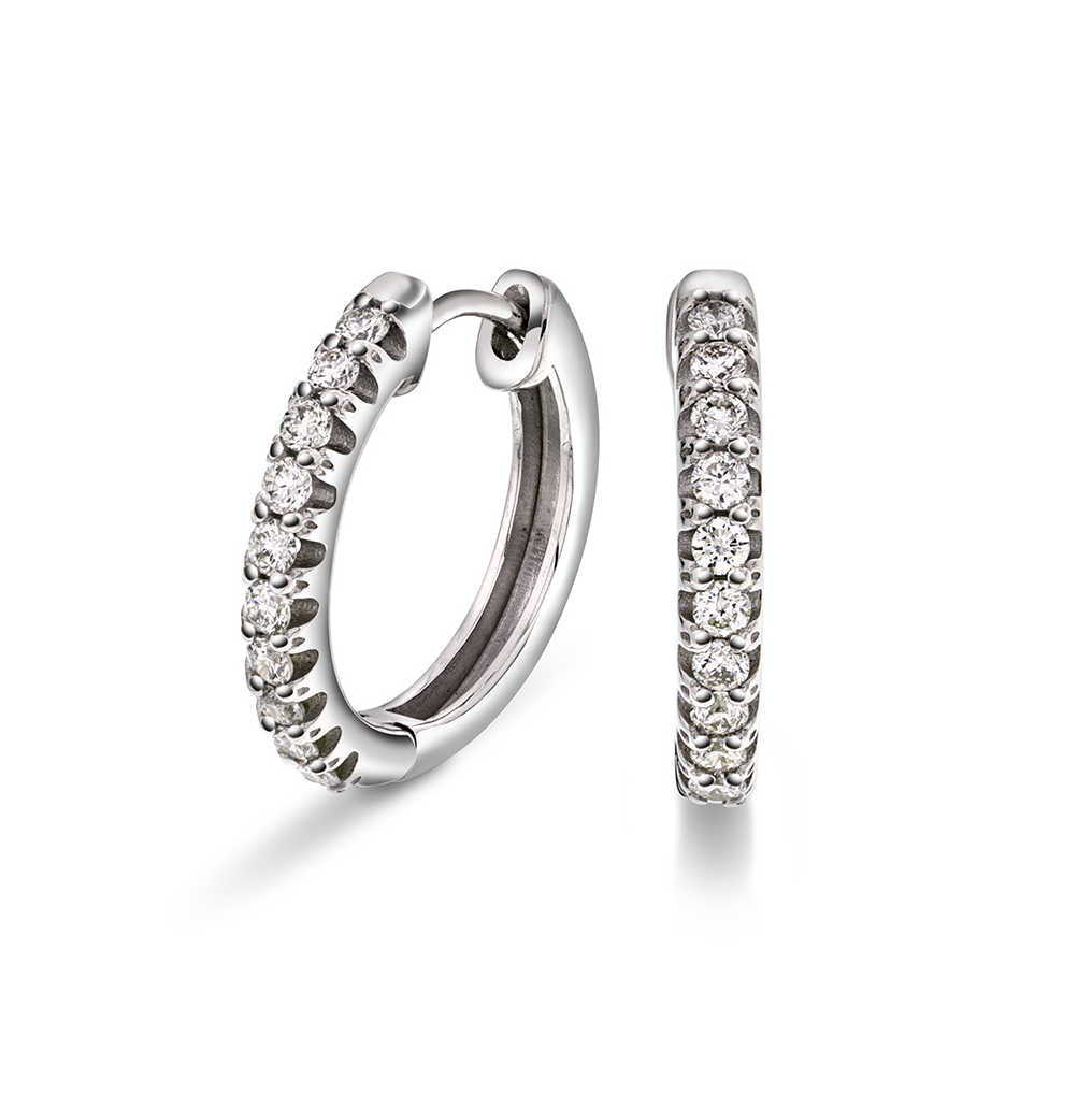 ØRERINGER I GULL MED DIAMANT 0,31 CT WSI 14150032 - Bjerveur.noØRERINGER I GULL MED DIAMANT 0,31 CT WSI 14150032