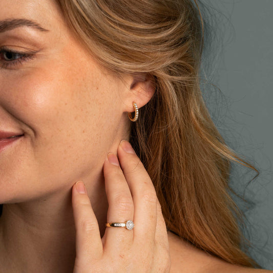 ØRERINGER I GULL MED DIAMANT 0,31 CT WSI 24150032 - Bjerveur.noØRERINGER I GULL MED DIAMANT 0,31 CT WSI 24150032