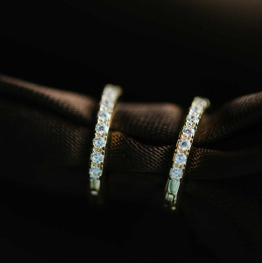 ØRERINGER I GULL MED ZIRKONIA 59198 - Bjerveur.noØRERINGER I GULL MED ZIRKONIA 59198