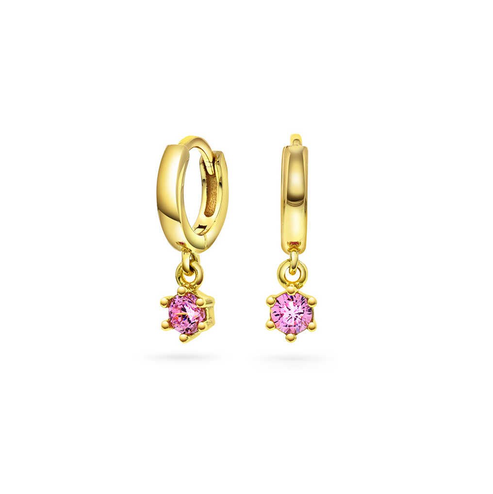 ØRERINGER I SØLV MED ROSA ZIRKONIA 25307 - Bjerveur.noØRERINGER I SØLV MED ROSA ZIRKONIA 25307