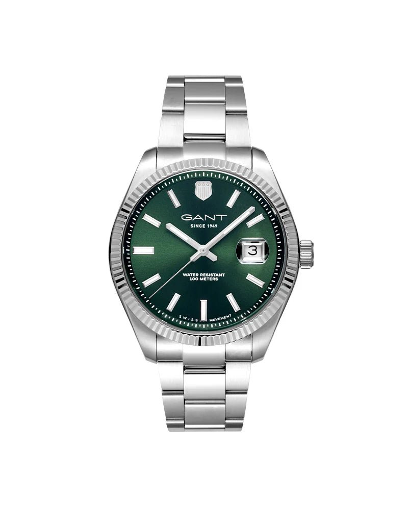 Prestige 106 Stål / Grønn 40,5mm SKU | GP106003 - Bjerveur.noPrestige 106 Stål / Grønn 40,5mm SKU | GP106003