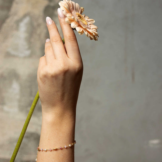 Raven armbånd i sølv med naturstener 240342 - Bjerveur.noRaven armbånd i sølv med naturstener 240342