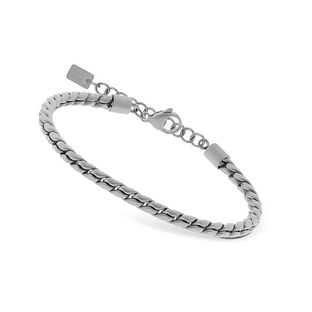 RB Bracelet Satined COBRA 4,8mm SS links 21+5cm - Bjerveur.noRB Bracelet Satined COBRA 4,8mm SS links 21+5cm
