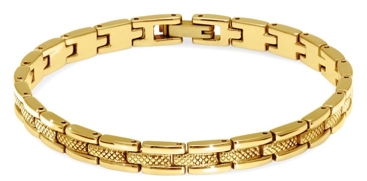 RB Bracelet Steel SANTORIN 6mm IP Gold 21cm - Bjerveur.noRB Bracelet Steel SANTORIN 6mm IP Gold 21cm