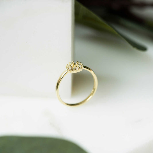 RING I GULL MED DIAMANT 0,12 CT TWSI 22100011 - Bjerveur.noRING I GULL MED DIAMANT 0,12 CT TWSI 22100011