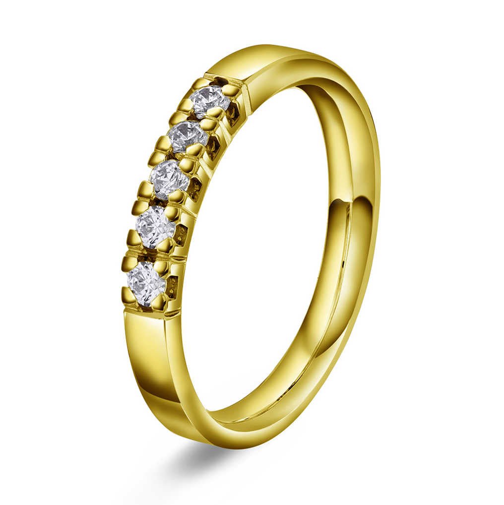 Ring i gull med diamanter 0,25 TWVS N19628 - Bjerveur.noRing i gull med diamanter 0,25 TWVS N19628