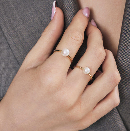 Ring i gull med kultivert fvp 59983 - Bjerveur.noRing i gull med kultivert fvp 59983