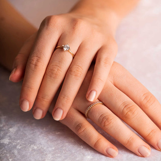 Ring i gull med zirkonia 59790 - Bjerveur.noRing i gull med zirkonia 59790