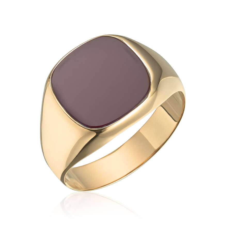 Sander herrering i gult gull med karneol stein Artikkelnr: 57375 - Bjerveur.noSander herrering i gult gull med karneol stein Artikkelnr: 57375