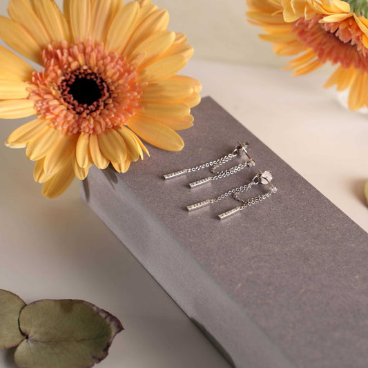 Shimmer øredobber i sølv med zirkonia 240378 - Bjerveur.noShimmer øredobber i sølv med zirkonia 240378