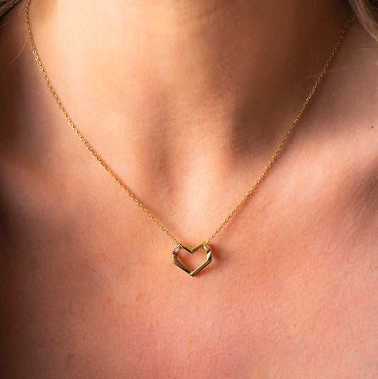 Smykke i 925 forgylt sølv med hjerte 991859 - Bjerveur.noSmykke i 925 forgylt sølv med hjerte 991859