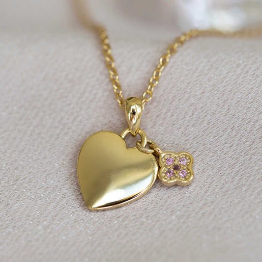 Smykke i sølv med zirkonia hjerte 25333 - Bjerveur.noSmykke i sølv med zirkonia hjerte 25333