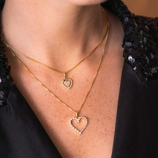 Smykke i sølv med zirkonia hjerte 991989 - Bjerveur.noSmykke i sølv med zirkonia hjerte 991989