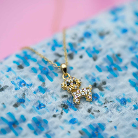 SMYKKE I SØLV MED ZIRKONIA OG HUND 25106 - Bjerveur.noSMYKKE I SØLV MED ZIRKONIA OG HUND 25106