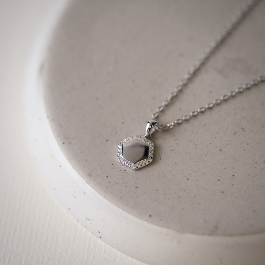 Smykke i sølv med zirkonia plate 992493 - Bjerveur.noSmykke i sølv med zirkonia plate 992493