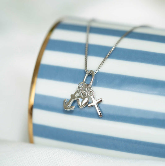 Smykke i sølv tro håp kjærlighet 25365 - Bjerveur.noSmykke i sølv tro håp kjærlighet 25365