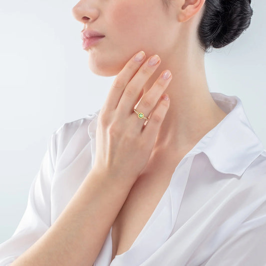 Sparkling Dots ring gullgrønn 022840051652 - Bjerveur.noSparkling Dots ring gullgrønn 022840051652