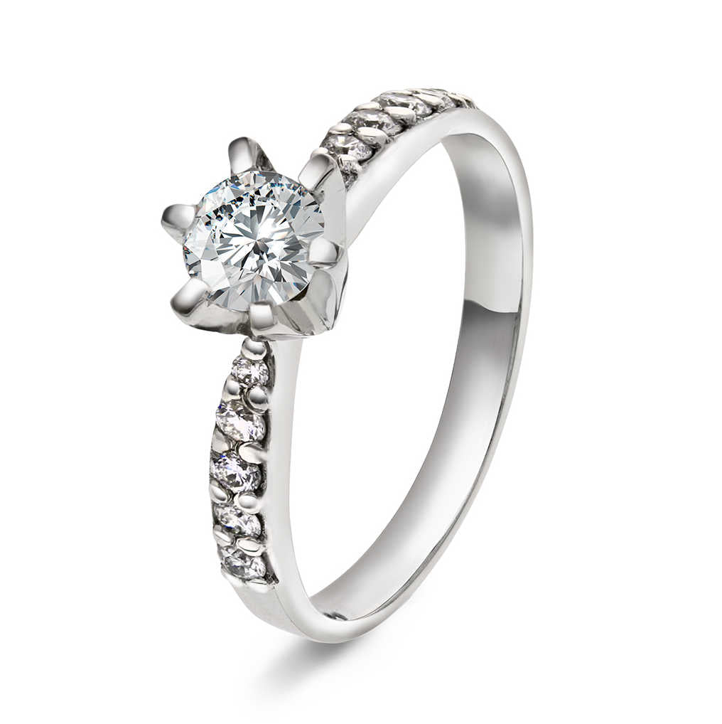 Superstar ring i gull m/dia 0,78 ct TWSI 1210004 - 078 - Bjerveur.noSuperstar ring i gull m/dia 0,78 ct TWSI 1210004 - 078