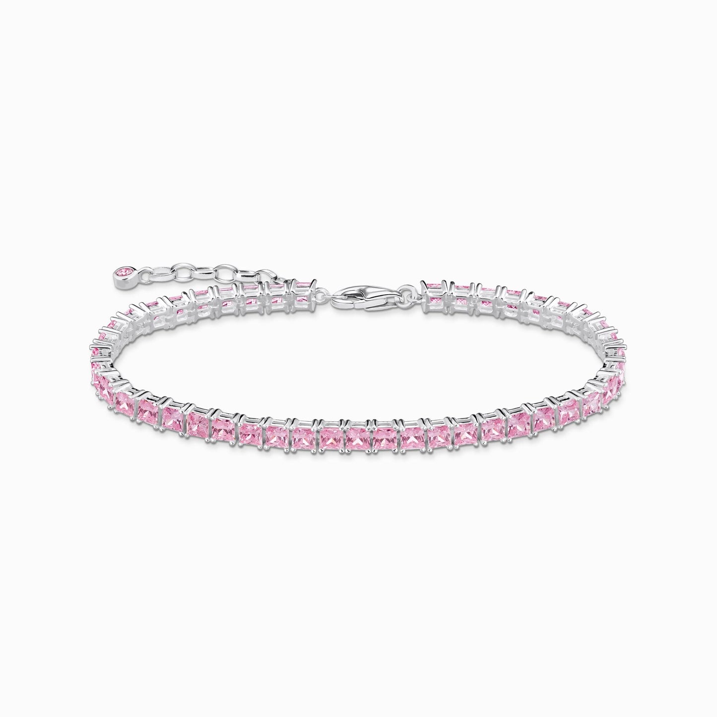 Tennisarmbånd med rosa steiner sølv A2029 - 051 - 9 - Bjerveur.noTennisarmbånd med rosa steiner sølv A2029 - 051 - 9