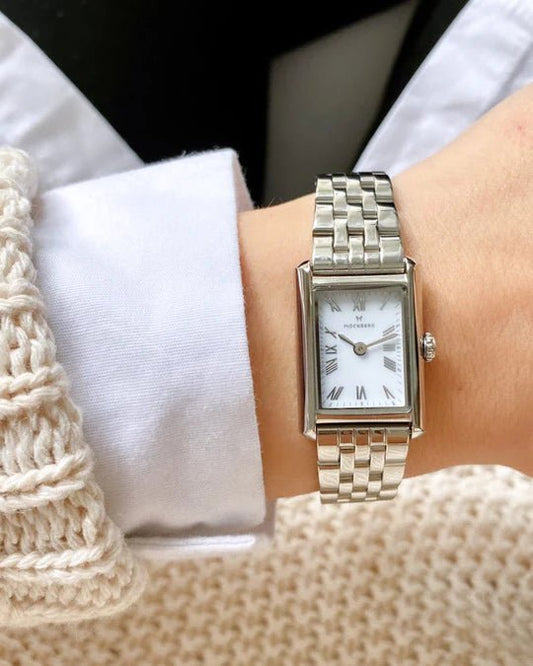 Timeless Stål / Hvit 18x22mm SKU | MO875 - Bjerveur.noTimeless Stål / Hvit 18x22mm SKU | MO875