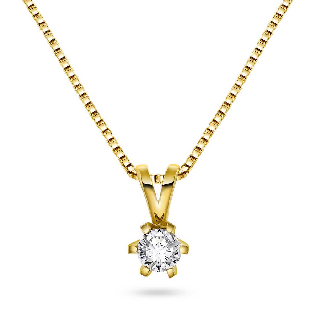 Vida anheng i gull m/dia 0,20 ct TWSI 7461020 - Bjerveur.noVida anheng i gull m/dia 0,20 ct TWSI 7461020