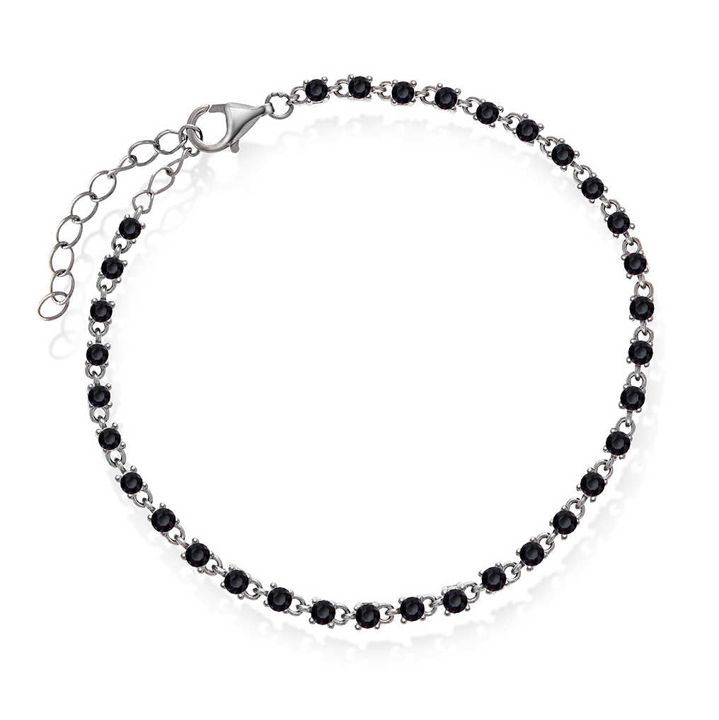 Zela armbånd med sort zirkonia 992465 - Bjerveur.noZela armbånd med sort zirkonia 992465