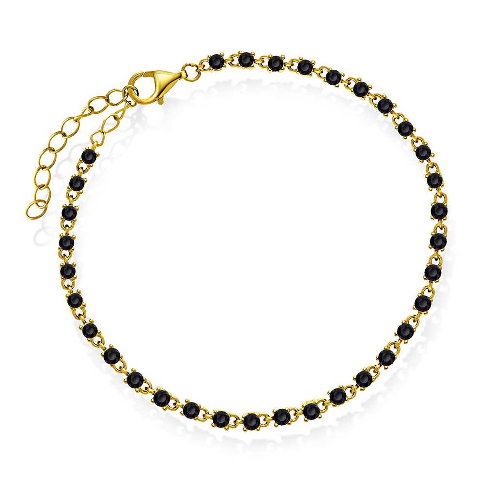 Zela armbånd med sort zirkonia 992466 - Bjerveur.noZela armbånd med sort zirkonia 992466